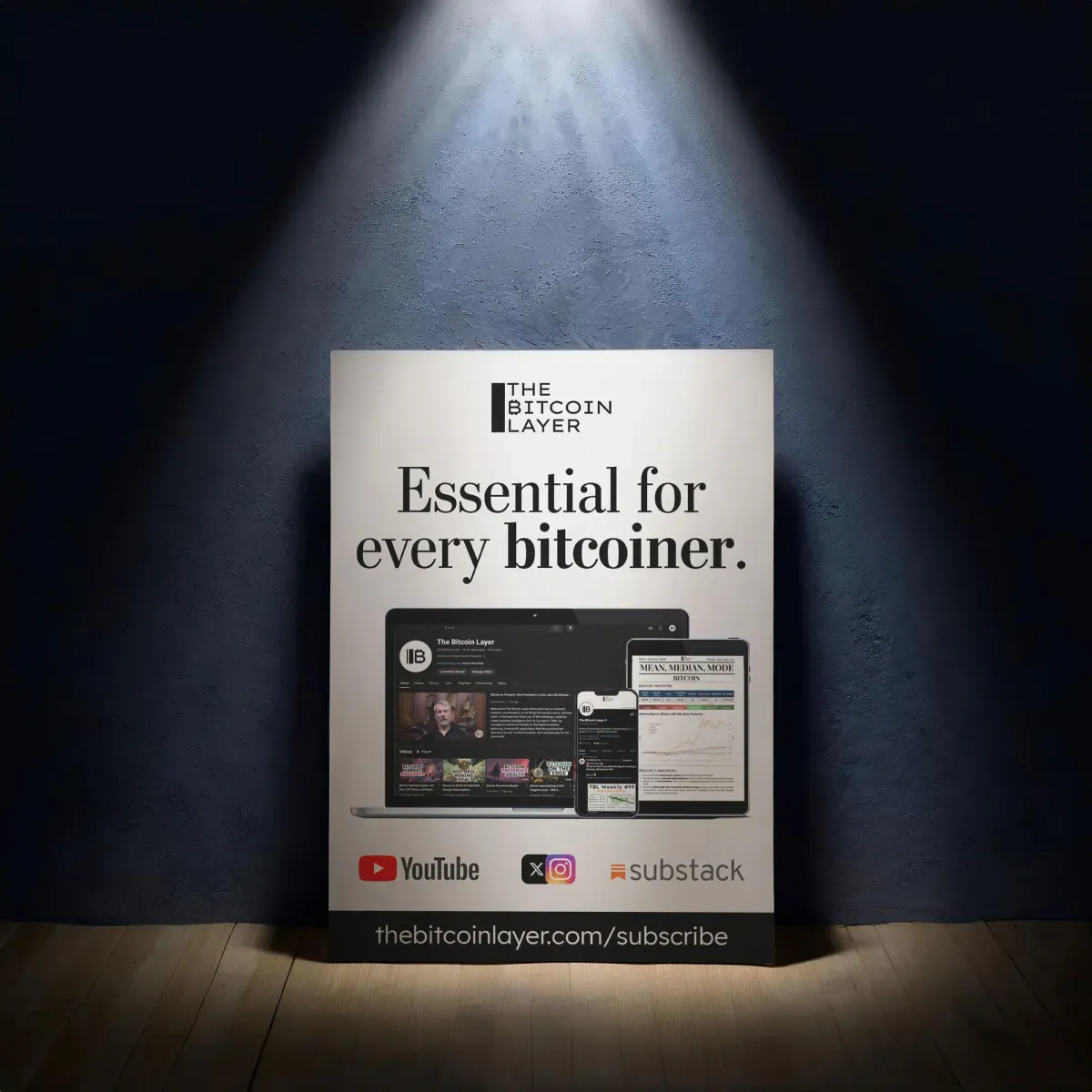 The Bitcoin Layer brand and social media portfolio cover